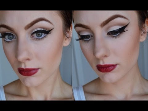 Retro Pin Up Inspired Makeup Tutorial - YouTube