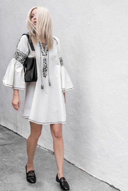 18 Airy Bell Sleeve Dress Outfits - Styleoholic