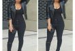 Jacket: black girls killin it leather high waist black pants black