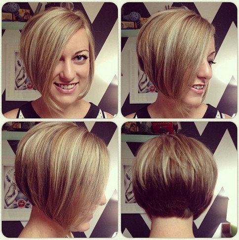 Chic Short Asymmetrical Bob Haircut for Young Ladies - Hairstyles Weekly