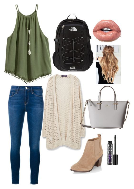 Back to school outfits: Lovely soft colors and details. Latest Fall