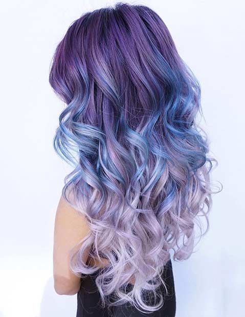 25 Amazing Blue and Purple Hair Looks | StayGlam Hairstyles
