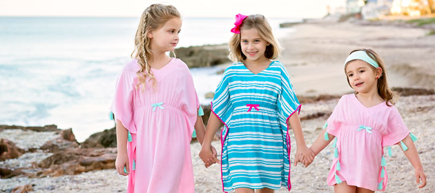 Kids & Toddler Swimwear Cover-Ups | RuffleButts.com