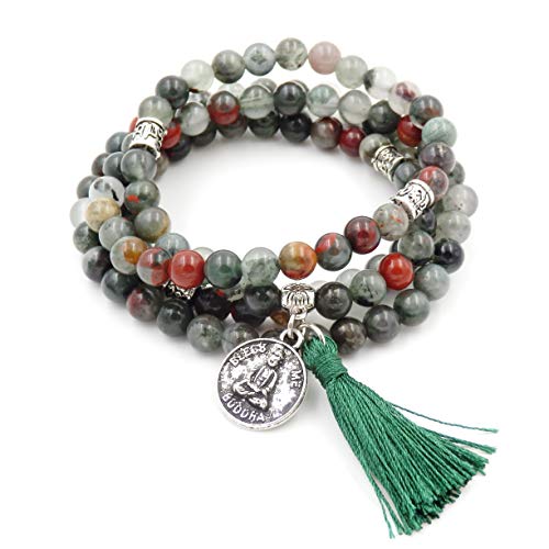 Amazon.com: Mala Beads Bracelet, Buddhist Mala Prayer Beads, Buddha