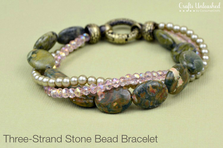 DIY Bead Bracelet: Three-Strand - Crafts Unleashed