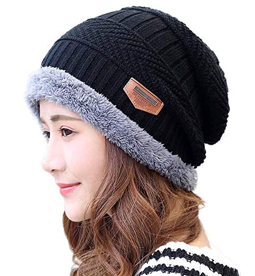 HINDAWI Winter Hats for Women Slouchy Beanie Snow Knit Ski Warm