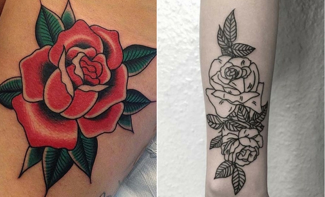 21 Beautiful Rose Tattoo Ideas for Women | StayGlam