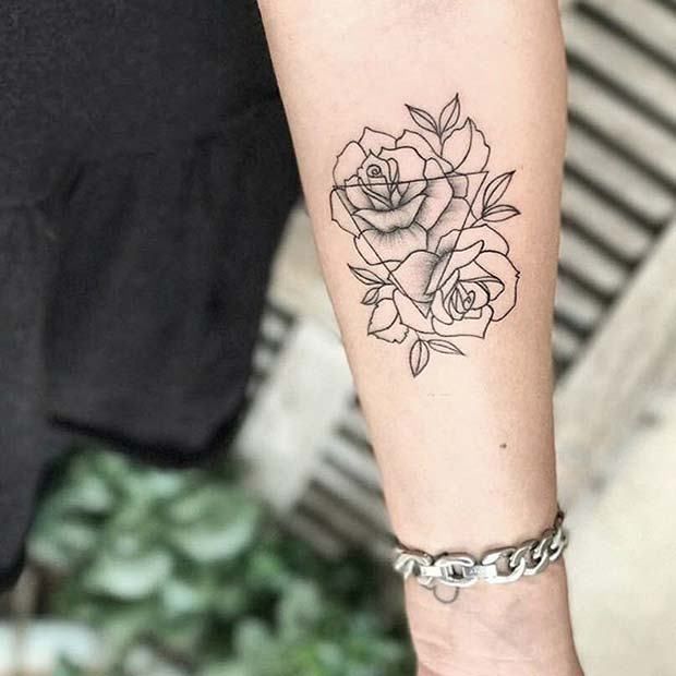 Women Tattoo - 10 Beautiful Rose Tattoo Ideas for Women