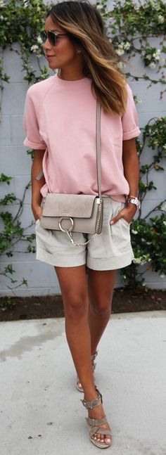 22 Best BEIGE SHORTS images | Casual outfits, Beachwear fashion