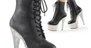 Pleaser BEJEWELED-1020-7 Ankle Boots - Pleaser Shoes