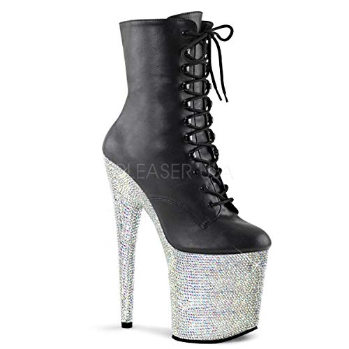Amazon.com | Pleaser Women's Bejeweled 1020-8 Faux Leather Ankle