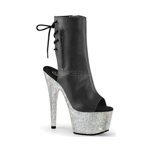 Pleaser - Women's Pleaser Bejeweled 1018DM-7 Ankle Boot - Walmart.com