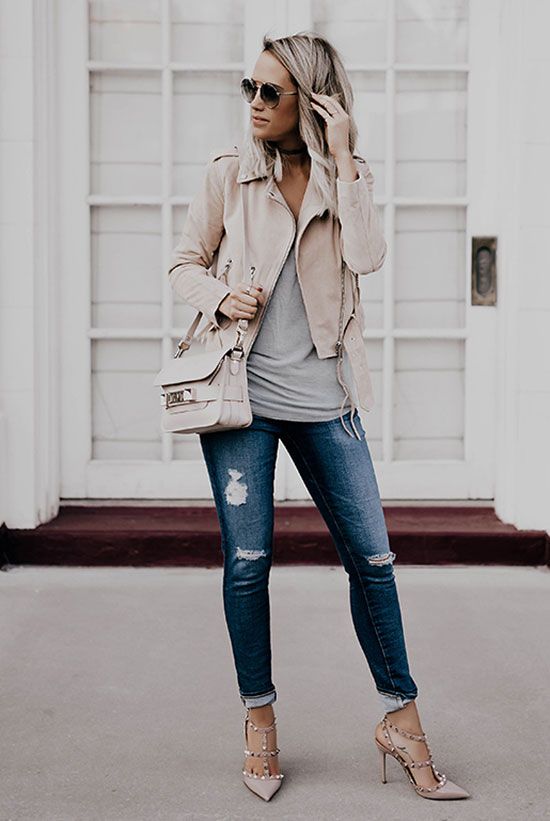 29 Best Fall Leather Jacket Outfits To Pin Right Now - Styleoholic