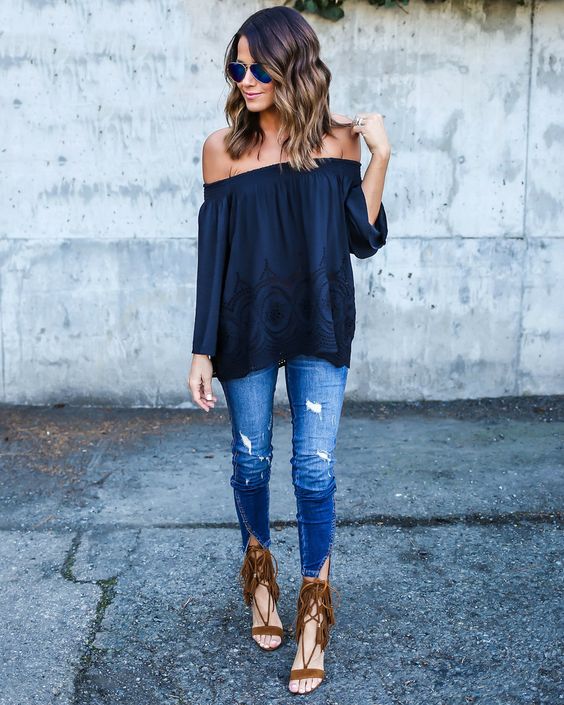 How To Wear The Off The Shoulder Trend | Career Girl Daily