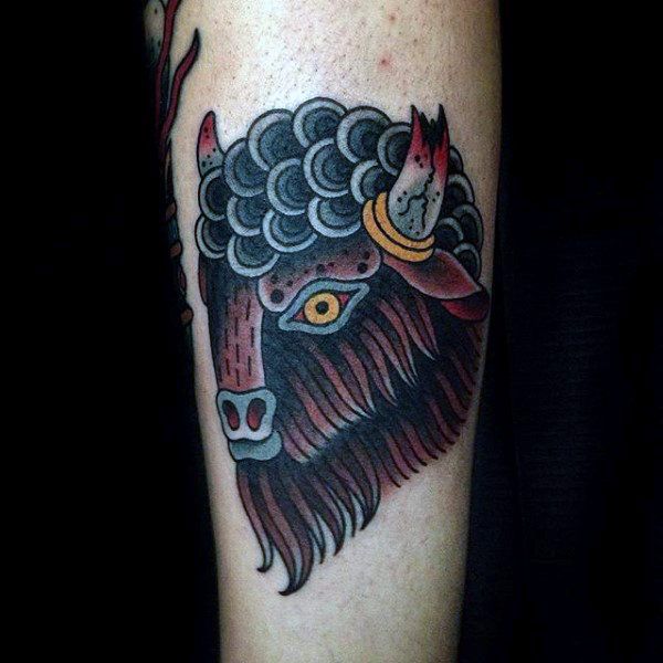 70 Bison Tattoo Designs For Men - Buffalo Ink Ideas | tattoos