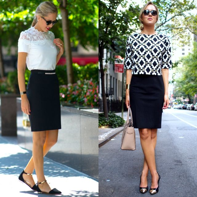 5 Outfit Ideas for Black Pencil Skirts | StyleWile
