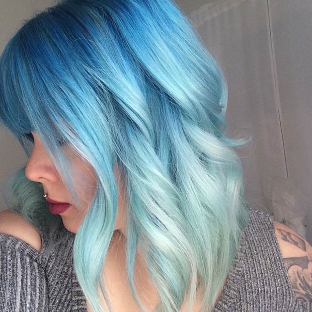 29 Blue Hair Color Ideas for Daring Women | StayGlam