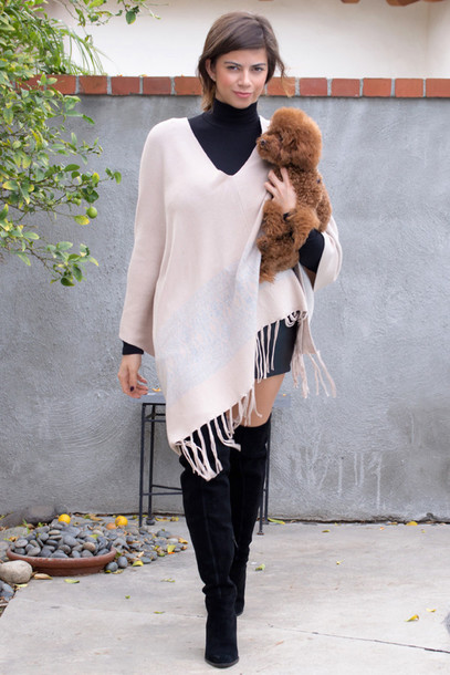 cardigan, poncho, fringes, fringes, fall outfits, boots, fashion