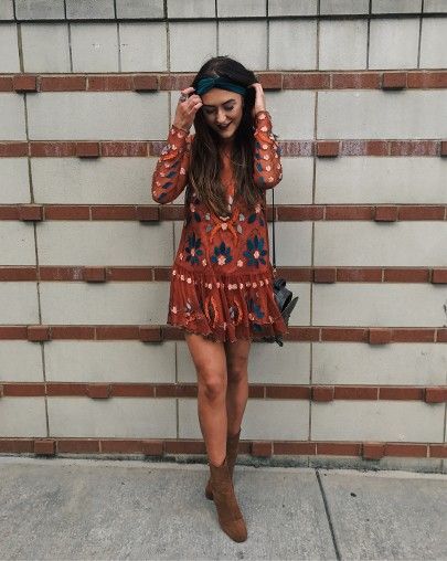 free people dress bohemian fall outfit | Clothes I Wish I Had