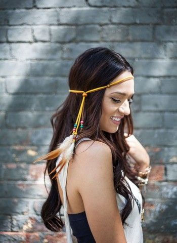 Jess Liu Ackerland Chic feather Headbands | DIY | Headbands, Feather