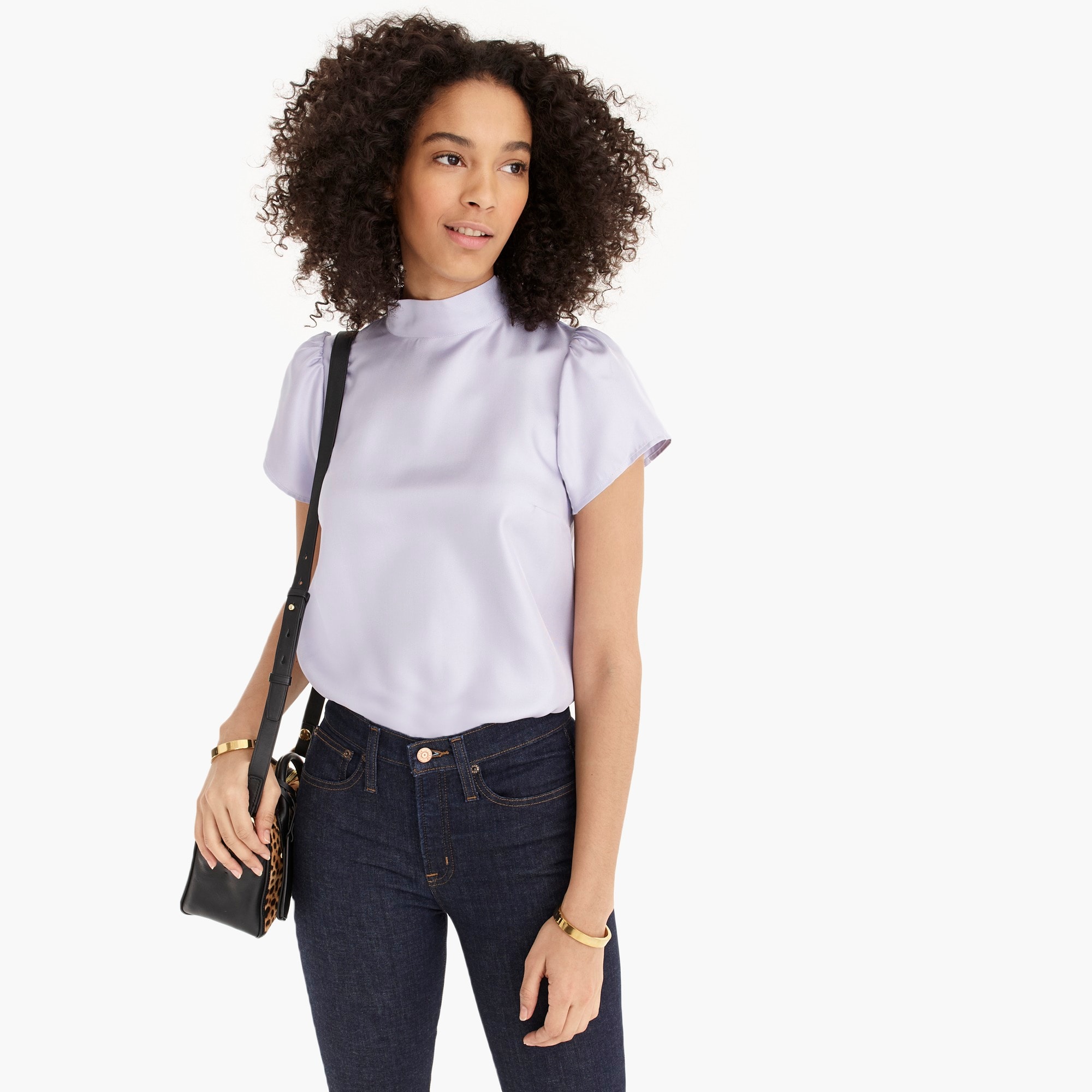 Collection silk bow-back top - Women's Shirts | J.Crew