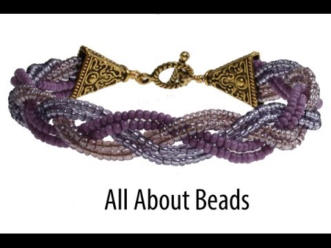 How to Make a Braided Bead Bracelet - YouTube