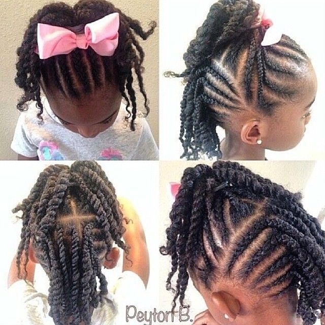 little black girl braided updo - Google Search | Kids Natural Hair