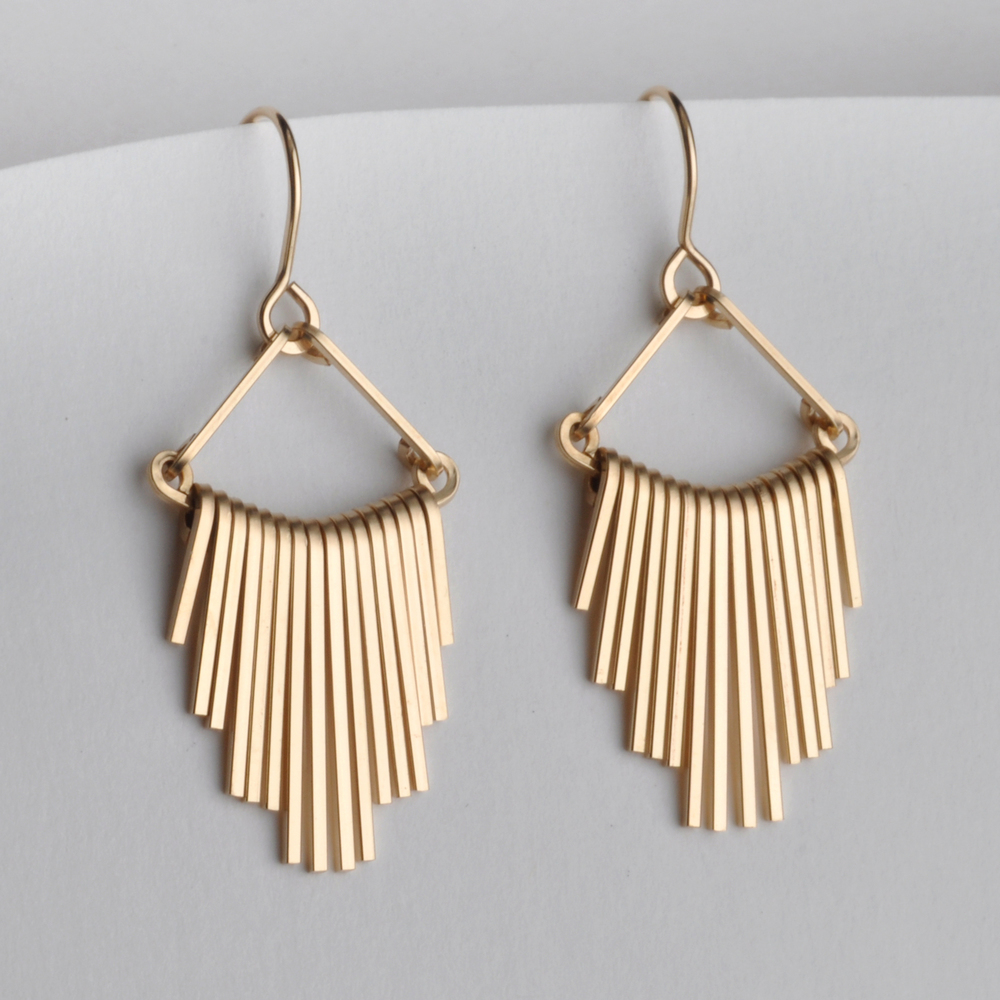 fringe earrings u2014 Lisa Slodki Design