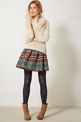 brocade skirt and a cozy jumper | cute outfit ideas | Pinterest