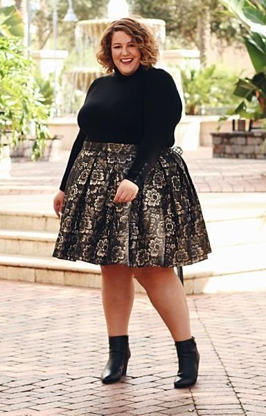 Jessica Kane Brocade Skirt | TALAS XL | Pinterest | Curvy, Curvy