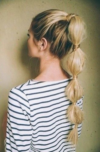 Basic Bubble Ponytail | Back to School | Hair styles, Hair, Ponytail