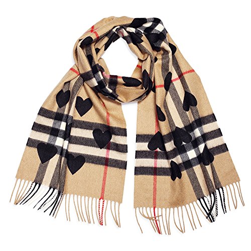 Burberry Classic Cashmere Scarf - Check and Hearts: Amazon.ca: Watches