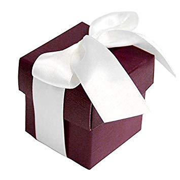 Amazon.com: BalsaCircle 100 Burgundy Cute Wedding Favors Boxes with