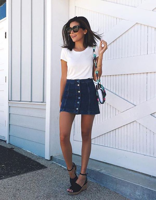 These Denim Skirt Outfits Will Make You Become A Headturner | Rise