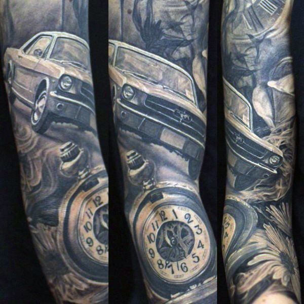 Car Tattoos for Men | Tattoos and piercings:) | Tattoos, Sleeve