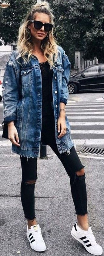 Casual Denim Jacket Outfits