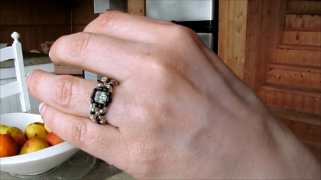 DIY Dainty Beaded Ring Tutorial | Crystal Cube & Seed Beads