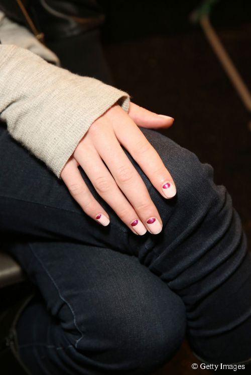 Night in nails: get this casual chic reverse French manicure