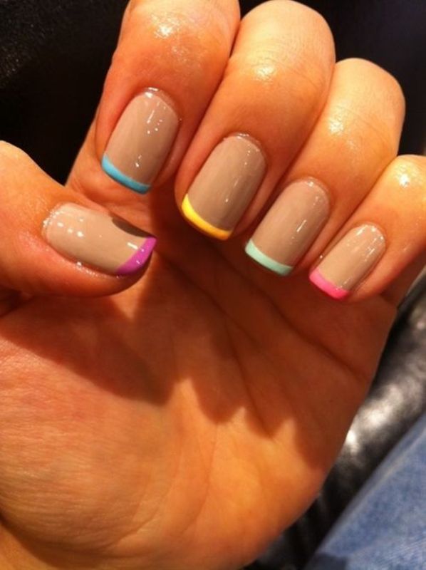 Picture Of ways to spice up your casual french manicure 8