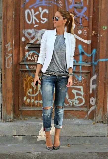 15 Fashionable Casual Fall Outfits With Cropped Jackets - Styleoholic