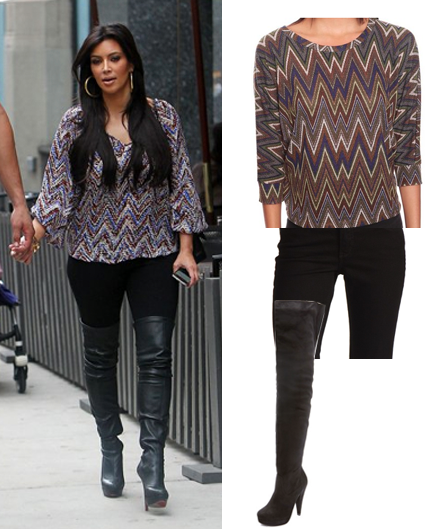 kim kardashian boots | Celebrity Looks for Less, Fashion Blog, Style