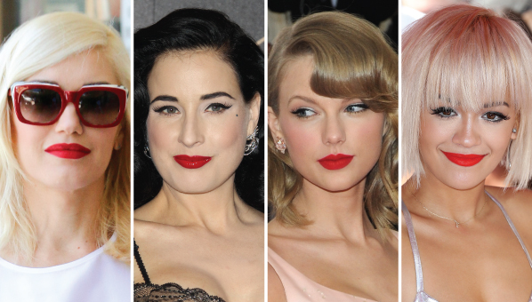 Celebrities Without Lipstick | Celebs Who Always Wear Red Lipstick
