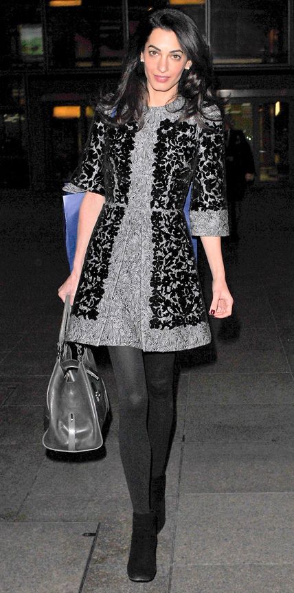 Chic Celebrity Looks That Have Us Saying YES to Tights - Amal