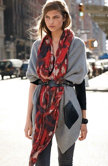 Chic Belted Scarf Trend