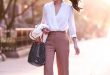 27 Super Chic Office-Friendly Looks For This Summer | Work Outfits