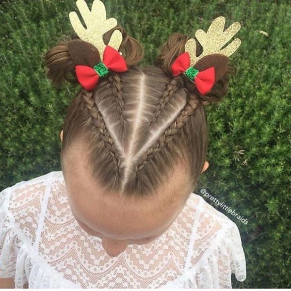 Adorable DIY Kids Christmas Hairstyles Your Children Will Fall In