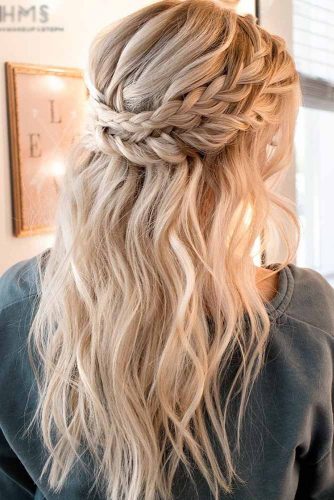 18 GORGEOUS CHRISTMAS HALF UP HALF DOWN HAIRSTYLES FOR LONG HAIR