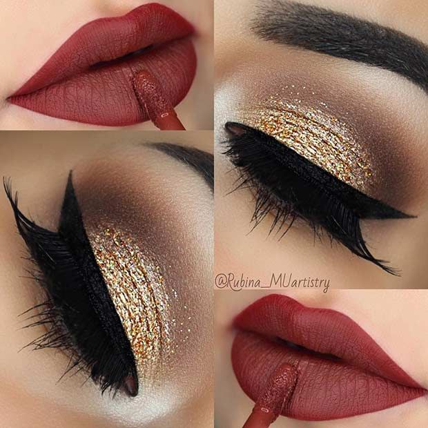 43 Christmas Makeup Ideas to Copy This Season | StayGlam Beauty