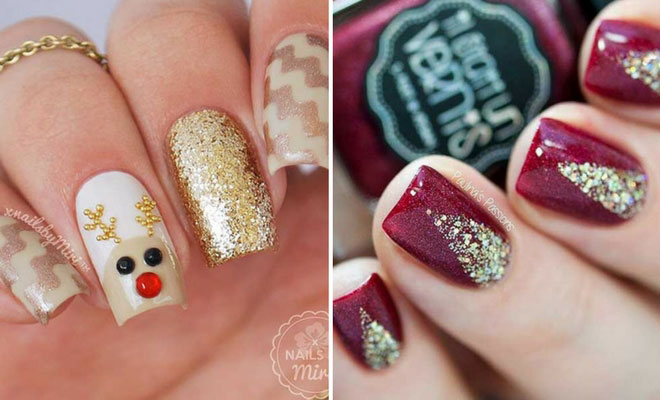 49 Easy Winter and Christmas Nail Ideas | StayGlam