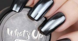 Amazon.com : Whats Up Nails - Black Chrome Powder for Mirror Nails